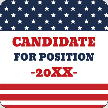 Picture of Political Stickers 2 - Rounded Square 3" x 3"