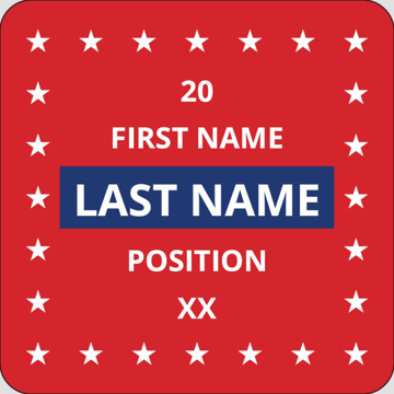 Picture of Political Stickers 4 - Rounded Square 3" x 3"