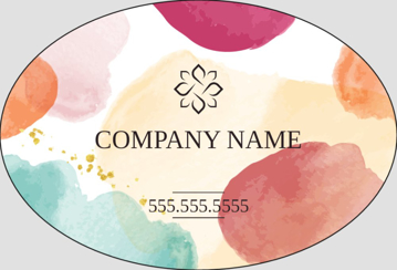 Picture of Retail Sticker 8 - Oval 2" x 3"