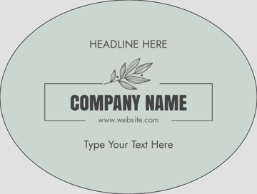 Picture of Food & Beverage Sticker 9 - Oval 3" x 4"