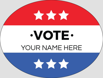 Picture of Political Stickers 6 - Oval 3" x 4"