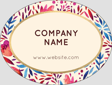 Picture of Retail Sticker 9 - Oval 3" x 4"