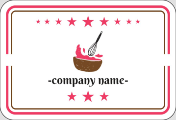 Picture of Food & Beverage Sticker 1 - Rounded Rectangle 2" x 3"