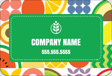 Picture of Food & Beverage Sticker 4 - Rounded Rectangle 2" x 3"