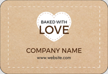 Picture of Food & Beverage Sticker 6 - Rounded Rectangle 2" x 3"