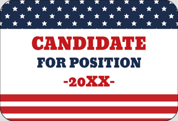 Picture of Political Stickers 2 - Rounded Rectangle 2" x 3"