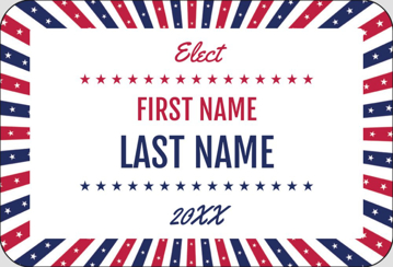 Picture of Political Stickers 3 - Rounded Rectangle 2" x 3"
