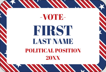 Picture of Political Stickers 5 - Rounded Rectangle 2" x 3"