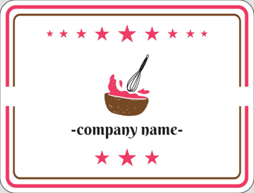 Picture of Food & Beverage Sticker 1 - Rounded Rectangle 3" x 4"