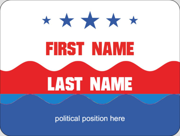 Picture of Political Stickers 1 - Rounded Rectangle 3" x 4"