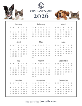 Picture of Magnetic Calendar 11 - Vertical