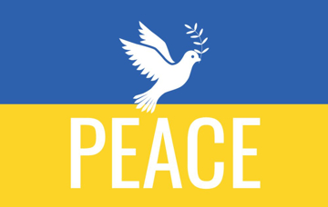 Picture of Ukraine Flag with Dove - 5x8